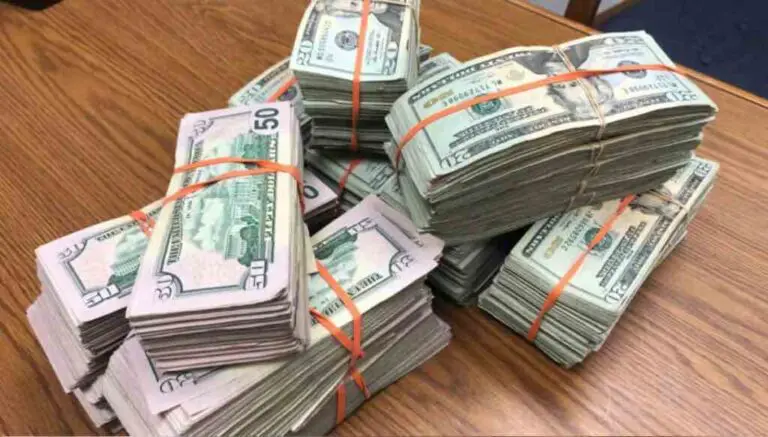 Piles of money