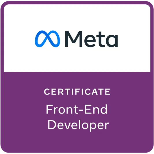 Meta Front-End Developer Professional Certificate