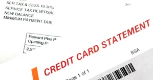 credit card statement