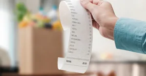 grocery receipt